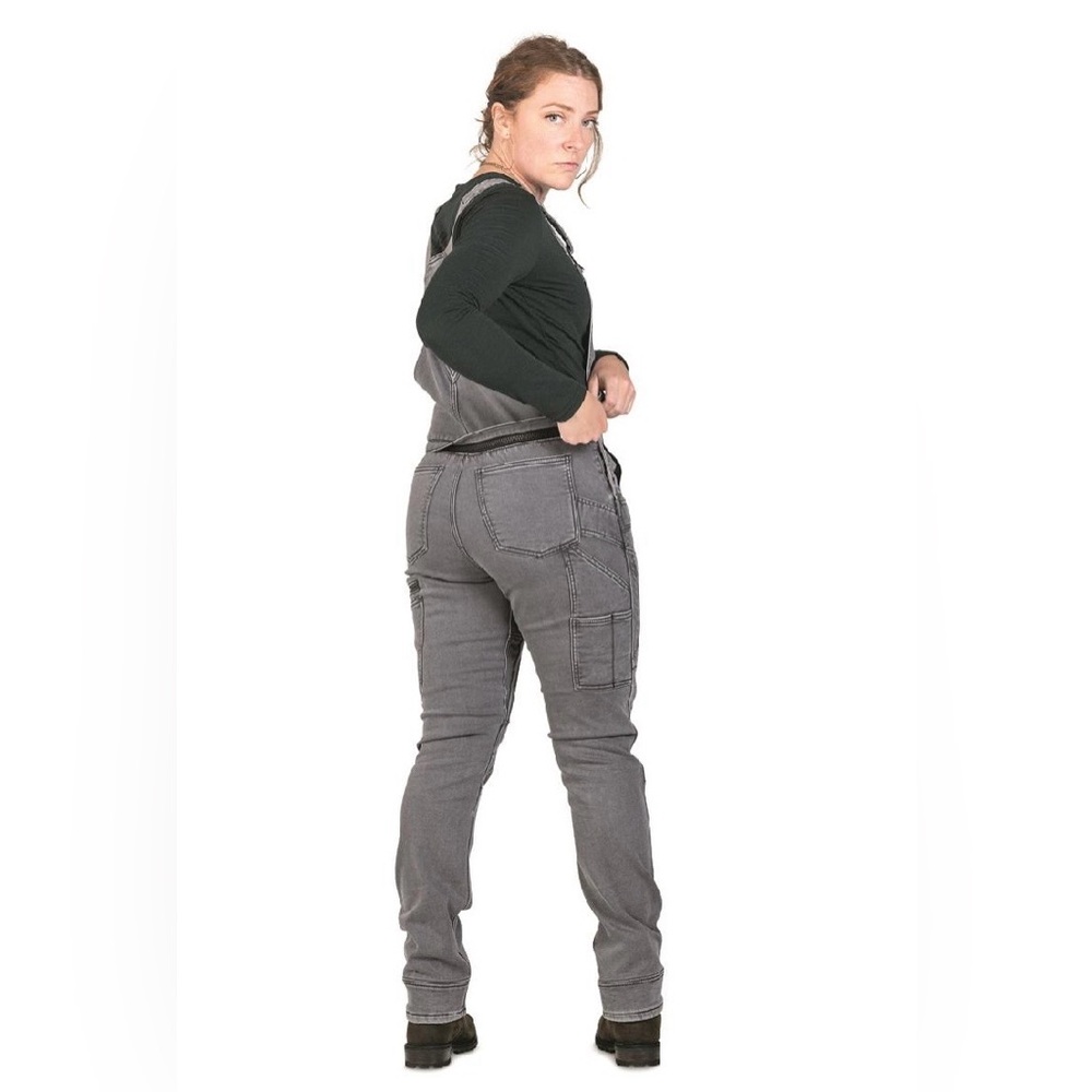Freshley Overall Drop Seat - Grey Thermal Dovetail Workwear Size 000 Nwt — image 2 of 8